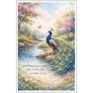 Peacock in Paradise — Small Fine Arts  Print