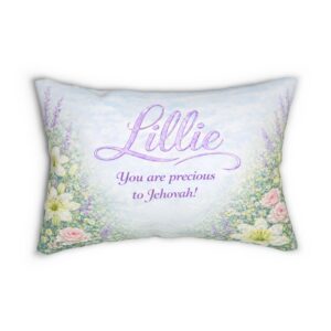 "Lillies in the Field" Bible Verse - Lumbar Pillow