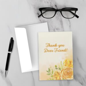“Thank You, Dear Friend” Bible Verse Card Packs (5,10, 25 ct. pks) — 5″ × 7″