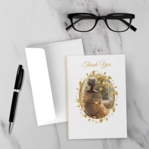 "Thank you" Elegant Folded Cards (5, 10, 25 ct. pks) (5x7)