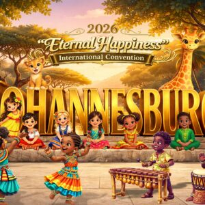 2026 Eternal Happiness Convention "Joyful Global JW Kids" Postcard Bundles (envelopes not included)