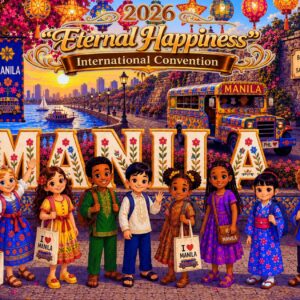 2026 Eternal Happiness Convention "Joyful Global JW Kids" Postcard Bundles (envelopes not included)