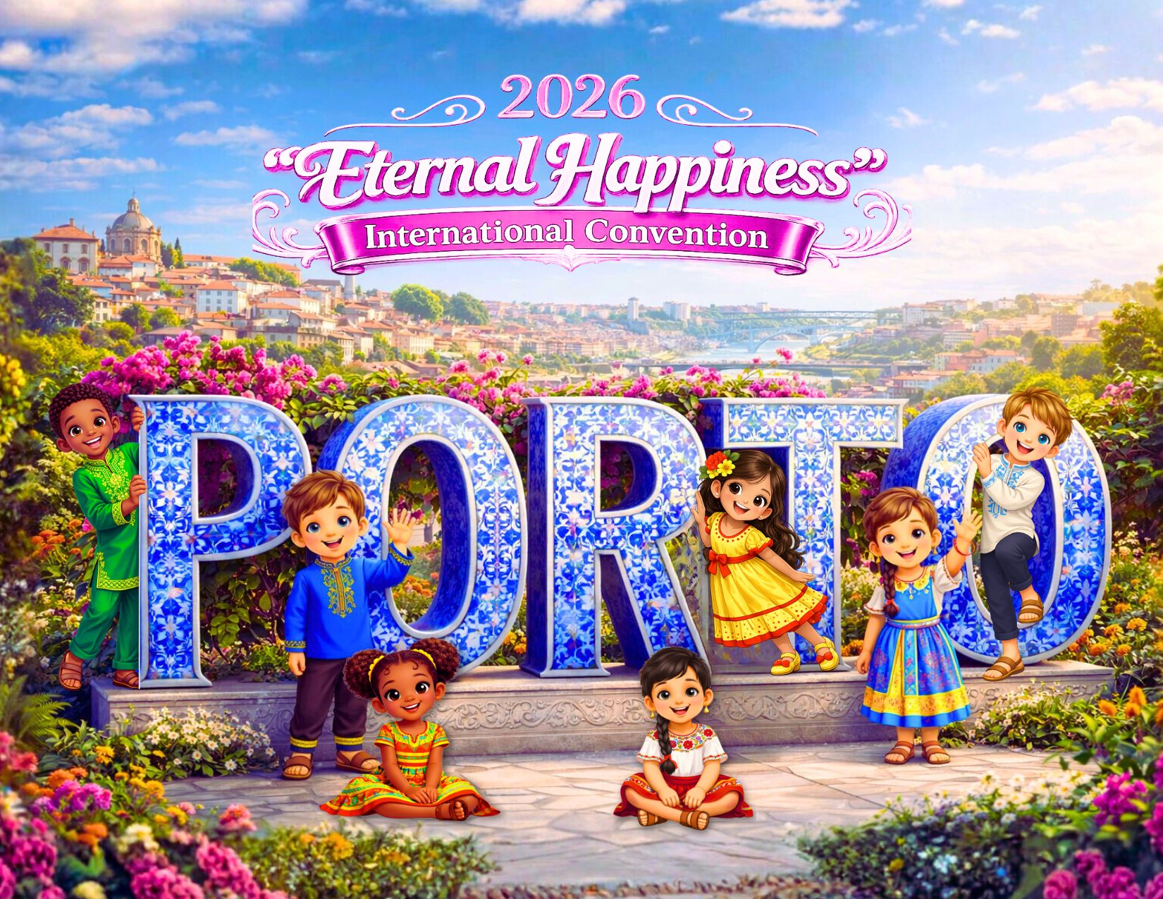 2026 Eternal Happiness Convention "Joyful Global JW Kids" Postcard Bundles (envelopes not included) - Image 7