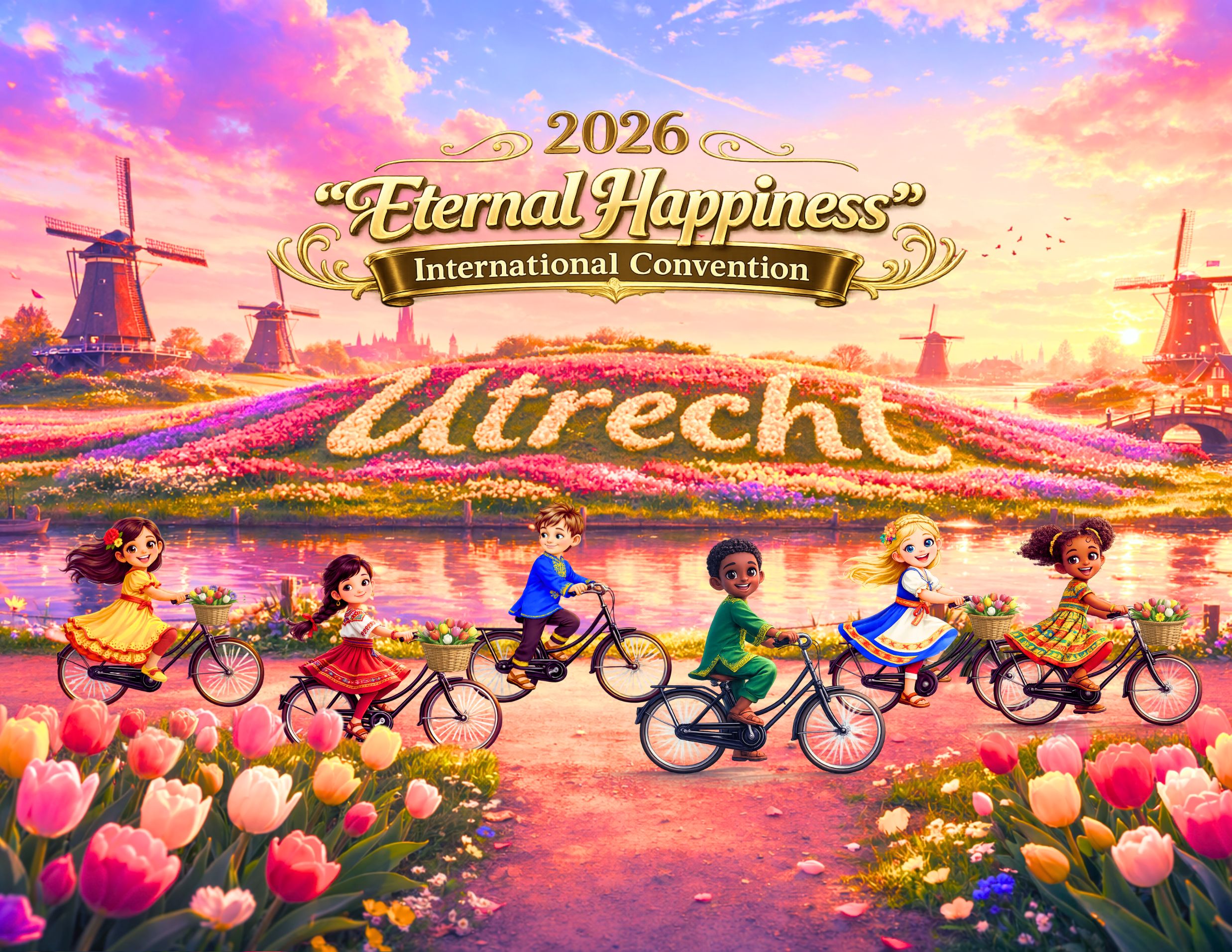 2026 Eternal Happiness Convention "Joyful Global JW Kids" Postcard Bundles (envelopes not included) - Image 4