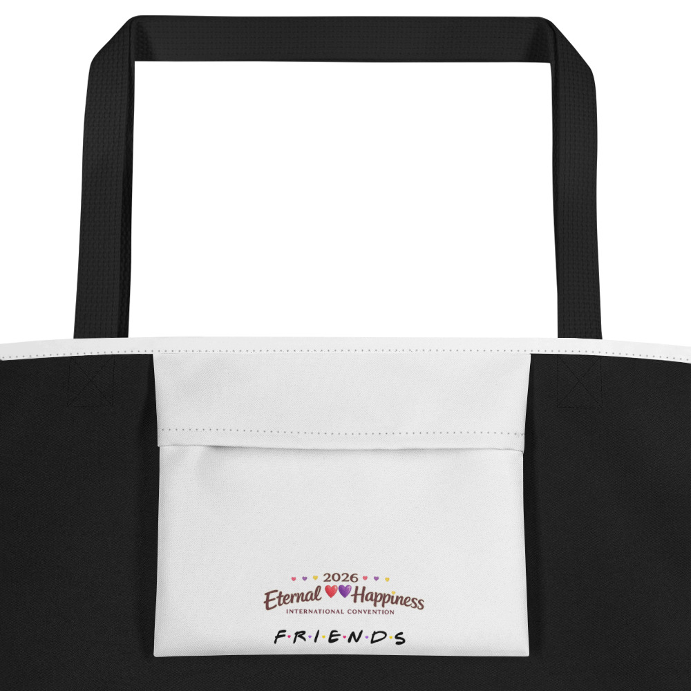 2026 Eternal Happiness Convention “Friends” All-Over Print Large Tote Bag - Image 3