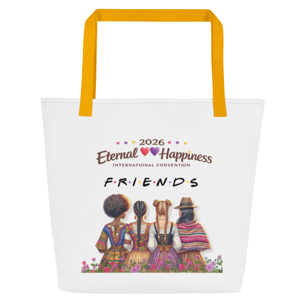 2026 Eternal Happiness Convention “Friends” All-Over Print Large Tote Bag - Image 8