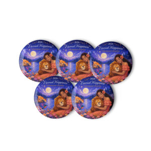 Couples in Moonlight Paradise - New World Visions Deluxe Convention Button Pins | 2026 “Eternal Happiness” International Convention (Copy)