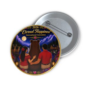 Moonlight Paradise Couples- 2026 “Eternal Happiness” International Convention New World Visions Deluxe Convention Button Pins