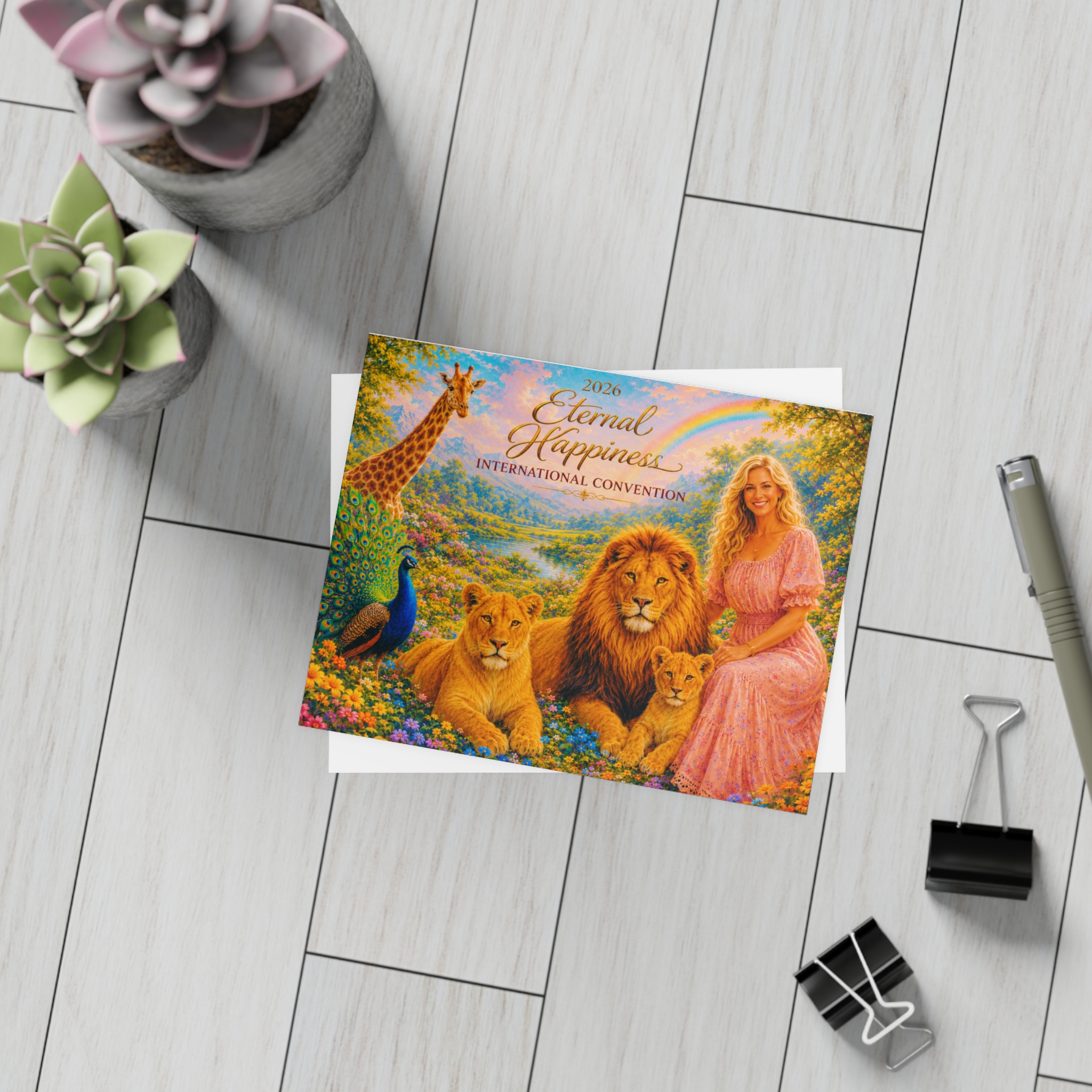 International Delegate Custom Paradise Artwork Postcard Bundles (envelopes not included) - Image 2