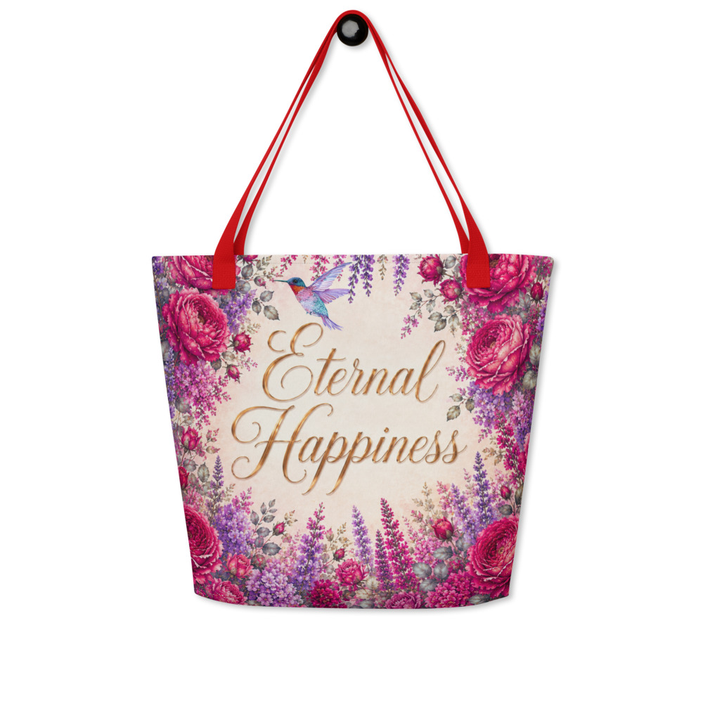 “Eternal Happiness” Garden Convention Theme Tote Bag – Floral Collection - Image 2