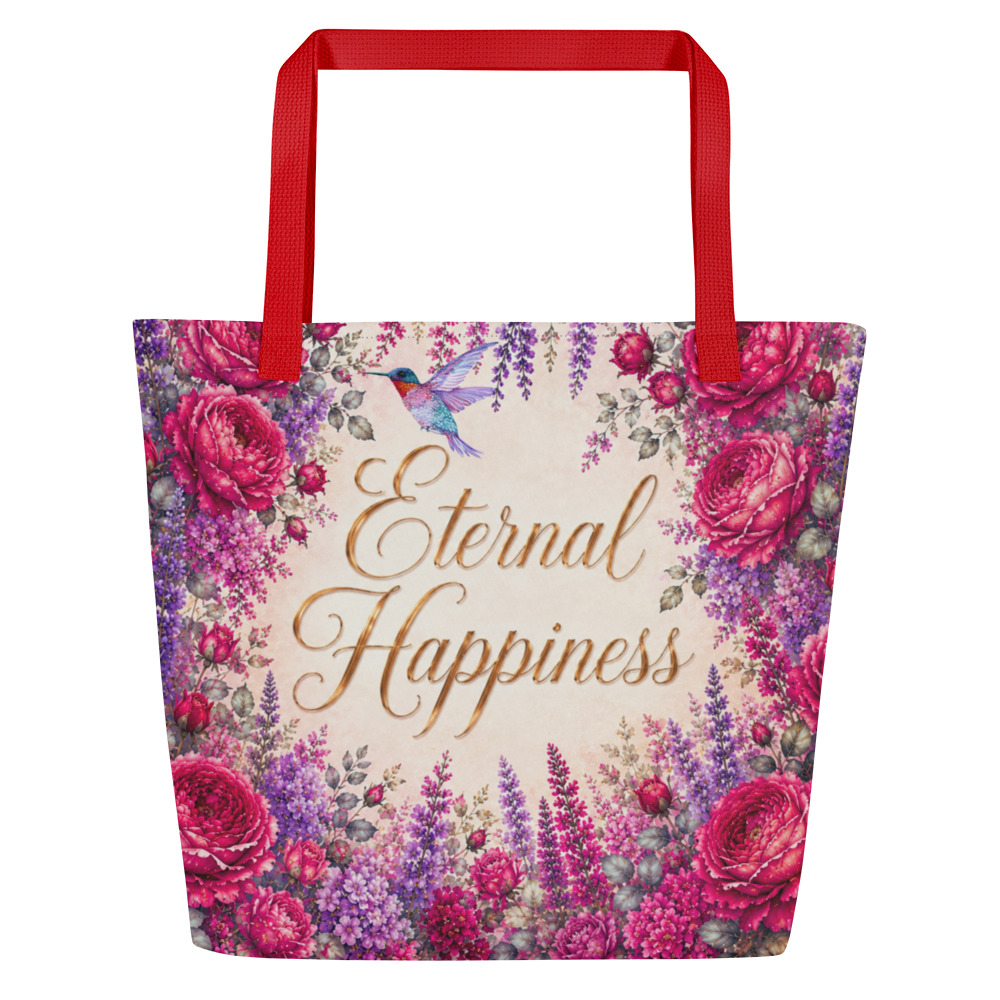 “Eternal Happiness” Garden Convention Theme Tote Bag – Floral Collection - Image 7