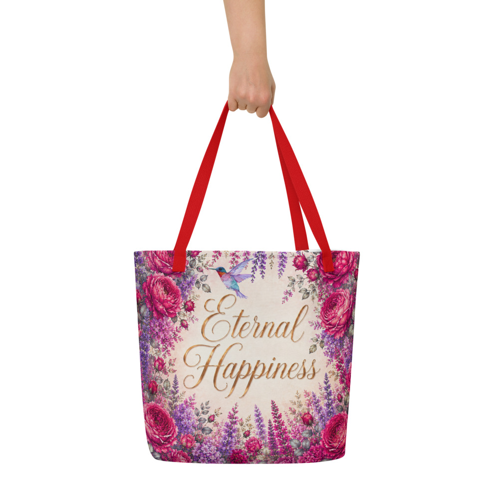 “Eternal Happiness” Garden Convention Theme Tote Bag – Floral Collection - Image 8