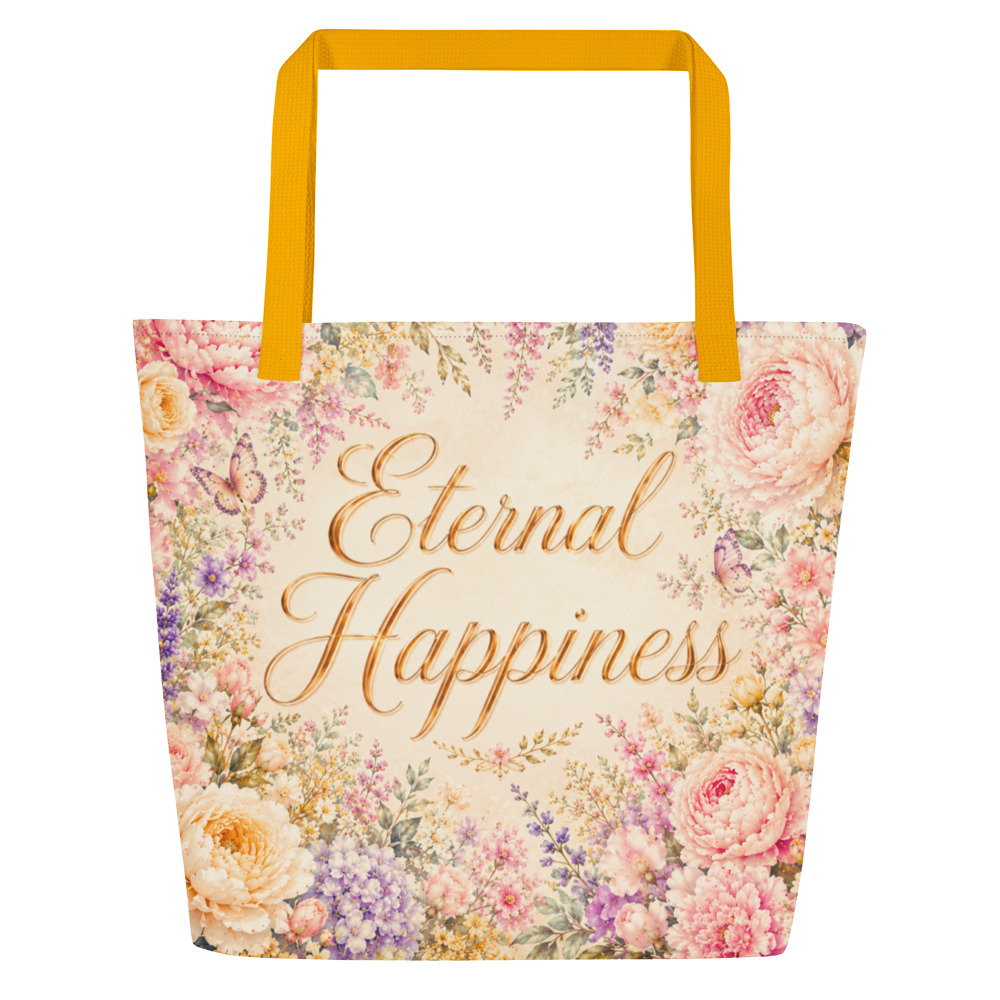 “Eternal Happiness” Garden Convention Theme Tote Bag – Floral Collection - Image 3