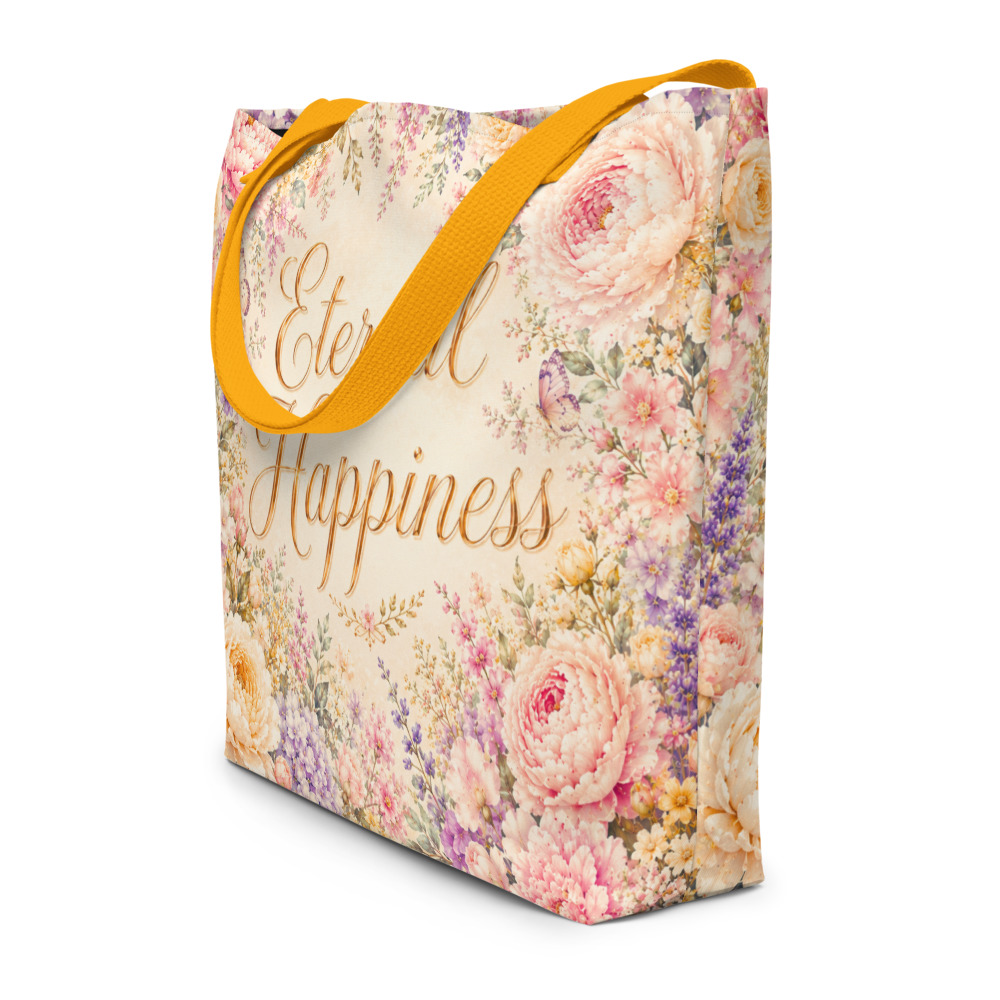 “Eternal Happiness” Garden Convention Theme Tote Bag – Floral Collection - Image 4