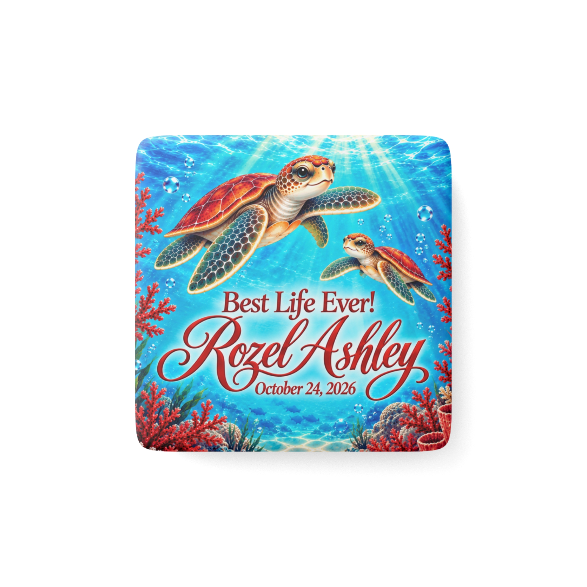 Custom Porcelain Magnet, Square